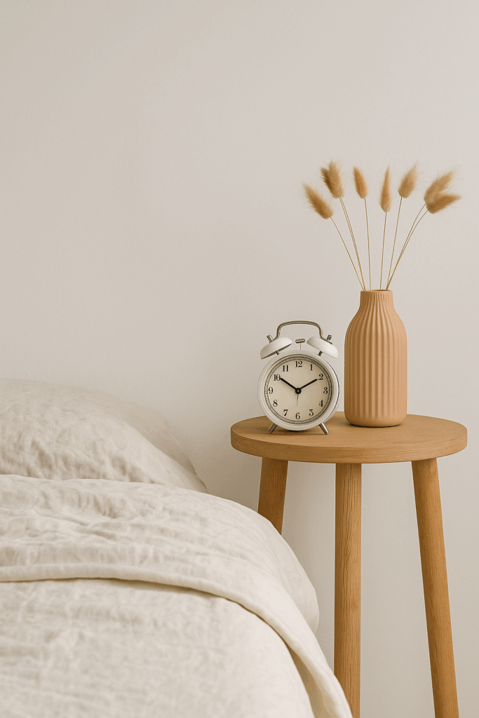 letto con comodino