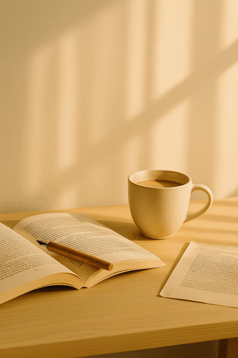 libro con tazza