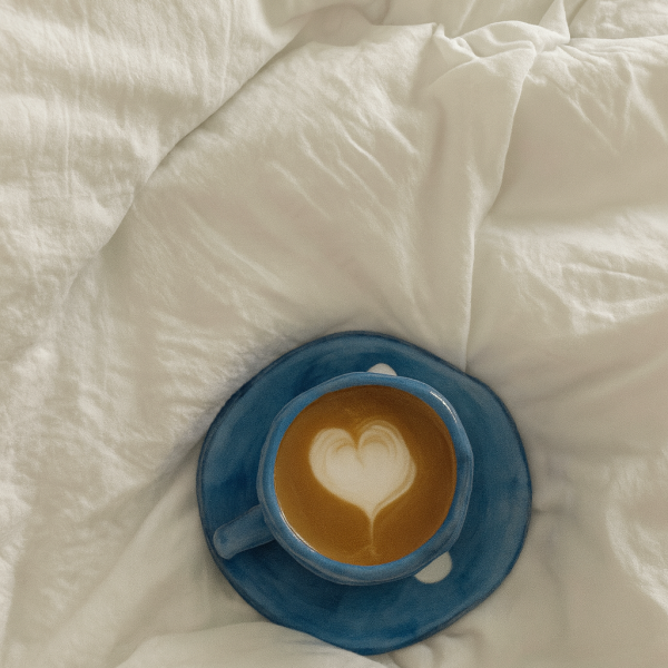 tazza caffè a letto